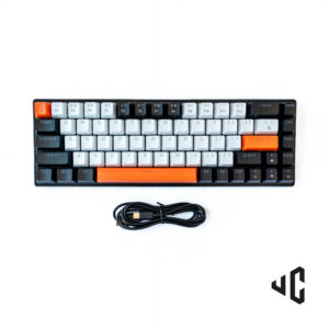 klawiatura mechaniczna gamingowa rgb 68 klawiszy usb c podŚwietlana